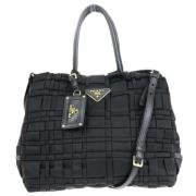 Prada Vintage Pre-owned Tyg prada-vskor Black, Dam