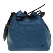 Louis Vuitton Vintage Pre-owned Laeder axelremsvskor Blue, Dam