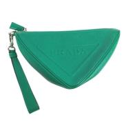 Prada Vintage Pre-owned Tyg prada-vskor Green, Dam