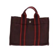 Hermès Vintage Pre-owned Canvas handvskor Red, Dam