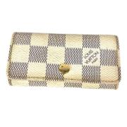 Louis Vuitton Vintage Pre-owned Tyg nyckelhllare White, Dam