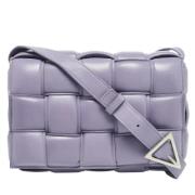 Bottega Veneta Vintage Pre-owned Laeder axelremsvskor Purple, Dam