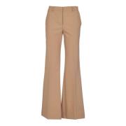 Ottod'Ame Bruna Wide Leg Palazzo Byxor Brown, Dam