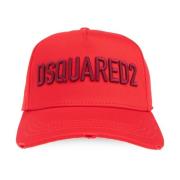 Dsquared2 Röd Broderad Logotyp Keps Red, Herr