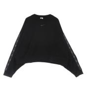 Nike Oversize Lättvikts Crewneck Sweatshirt Svart Black, Dam