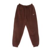 Nike Lyxig hög jogger tracksuit byxor Brown, Dam