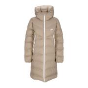 Nike Quiltad Huva Parka Windrunner Khaki Brown, Herr