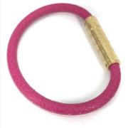 Louis Vuitton Vintage Pre-owned Laeder armband Pink, Dam