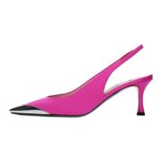 N21 Med klack Fuchsia Pink, Dam