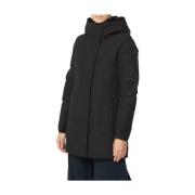 Woolrich Faux Fur Parka för kvinnor Black, Dam