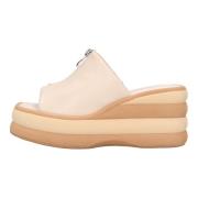 Emanuelle Vee Med klack beige Beige, Dam