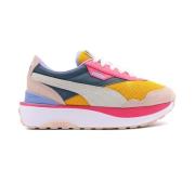 Puma Gula Sneakers med Patchat Logo Multicolor, Dam