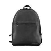 Tommy Hilfiger Svart Polyester Ryggsäck med Laptopfack Black, Unisex