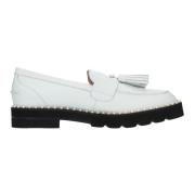 Stuart Weitzman Platta skor Vit White, Dam