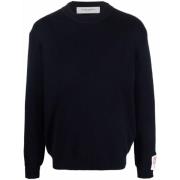 Golden Goose Blå Crewneck Sweatshirt Aw24 Stil Blue, Herr