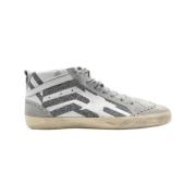 Golden Goose Vit Ice Silver Mid Star Sneakers Multicolor, Herr