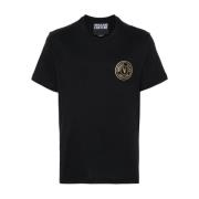 Versace Jeans Couture Svart T-shirt för Män Black, Herr