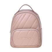 Baldinini Backpack in nude quilted leather Beige, Dam