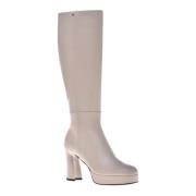 Baldinini Boots in vanilla leather Beige, Dam