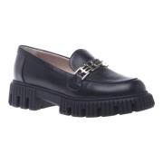 Baldinini Loafers in black leather Black, Dam