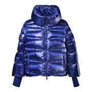 Baldinini Down jacket in blue nylon Blue, Dam