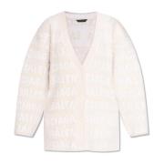 Balenciaga Cardigan med monogram Beige, Dam