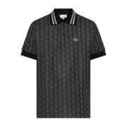 Lacoste Polo med monogram Black, Herr