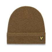 Lyle & Scott Rib Beanie Hat Green, Herr