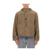 Our Legacy Ullblandning Cropped Duffel Jacka Beige, Herr