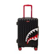 Sprayground Multifärgad Drip Check Shark Hardshell Carryon Gray, Herr