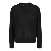 Fabiana Filippi Casual Stickad Pullover Sweater Black, Dam