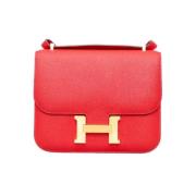 Hermès Vintage Pre-owned Laeder crossbodyvskor Red, Dam