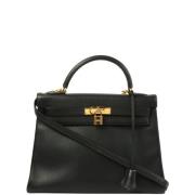 Hermès Vintage Pre-owned Canvas handvskor Black, Dam