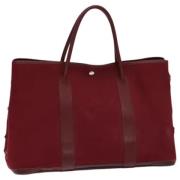 Hermès Vintage Pre-owned Canvas handvskor Red, Dam