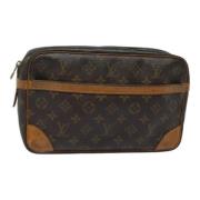 Louis Vuitton Vintage Pre-owned Canvas kuvertvskor Brown, Dam