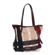 Burberry Vintage Pre-owned Canvas totevskor Multicolor, Dam