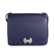 Hermès Vintage Pre-owned Laeder crossbodyvskor Blue, Dam