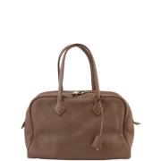 Hermès Vintage Pre-owned Canvas axelremsvskor Brown, Dam