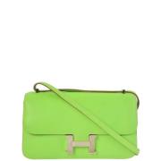 Hermès Vintage Pre-owned Canvas crossbodyvskor Green, Dam