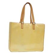 Louis Vuitton Vintage Pre-owned Laeder totevskor Yellow, Dam