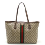 Gucci Vintage Pre-owned Canvas totevskor Beige, Dam