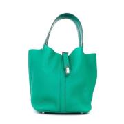 Hermès Vintage Pre-owned Laeder totevskor Green, Dam