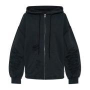 MM6 Maison Margiela Zip-Up Sweatshirt Black, Dam