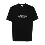 Maison Kitsuné Svarta T-shirts och Polos Black, Herr