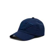 Armani Marin Logo Präglad Justerbar Keps Blue, Unisex