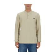 Fred Perry Polo med broderat logotyp Beige, Herr