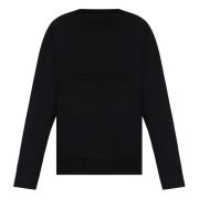 Givenchy Svart Crewneck Sweatshirt med Framlogotyp Black, Herr