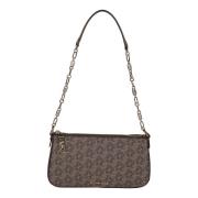 Michael Kors Empire Chain Pouchette Väska Brown, Dam