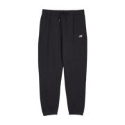 New Balance Borstad Fleece Sweatpants med Logo Blue, Herr