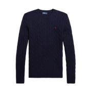 Polo Ralph Lauren Stilren Stickad Tröja Blue, Dam